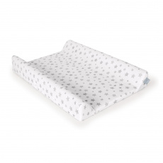 CEBA BABY Potah na přebalovací podložku 50x70-80 cm 2 ks Light Grey+Grey Stars