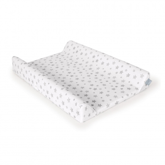 CEBA BABY Potah na přebalovací podložku 50x70-80 cm 2 ks Light Grey+Grey Stars CEBA BABY Potah na přebalovací podložku 50x70-80 cm 2 ks Light Grey+Grey Stars