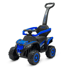 Dětské elektrické odrážedlo Baby Mix Ruggy s vodící tyčí modré Dětské elektrické odrážedlo Baby Mix Ruggy s vodící tyčí modré