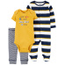 CARTER'S Set 3dílný overal, body kr. rukáv, tepláky Daddy kluk LBB NB, vel. 56