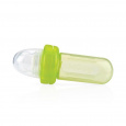 NUBY Krmítko silikonové Easy squeezy feeder 6 m+, zelená
