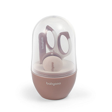 BABYONO Set manikúra pro děti šedá Beige BABYONO Set manikúra pro děti šedá Beige