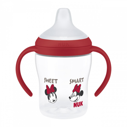 Kojenecká láhev NUK Perfect Match na učení DISNEY Minnie red 150 ml