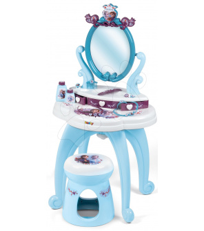 Smoby Kosmetický stolek Frozen 2 Disney 2v1 se židlí a 10 doplňků Smoby Kosmetický stolek Frozen 2 Disney 2v1 se židlí a 10 doplňků