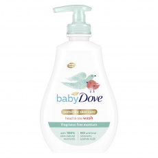 BABY DOVE Sensitive Mycí gel pro celé tělo i vlásky, 400 ml