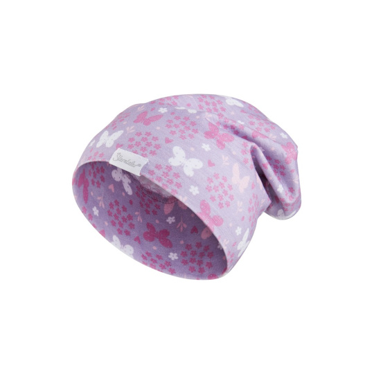 STERNTALER Čepice s UV filtrem 50+ motýli holka 47 cm-9-12 m