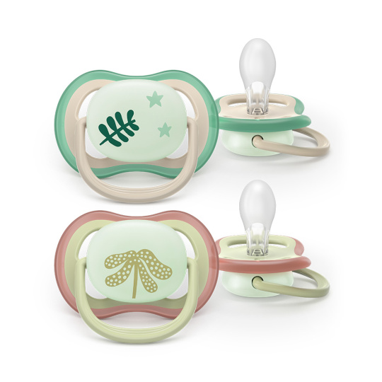 Philips AVENT Šidítko Ultra air noční 6-18m neutral, 2ks Philips AVENT Šidítko Ultra air noční 6-18m neutral, 2ks