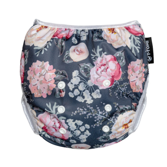 T-TOMI Plavky plenkové, 5-15kg, Grey flowers