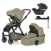 PETITE&MARS SET Kočárek 4v1 ICON Mossy Green LITE AIR + CBX By CYBEX Aton B2 i-Size
