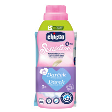 CHICCO Aviváž koncentrovaná Baby Sensitive Květinové objetí 750 ml + vlhčené ubrousky 72 ks zdarma