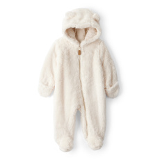 CARTER'S Kombinéza Sherpa na zip ivory uni 3m/vel.62 CARTER'S Kombinéza Sherpa na zip ivory uni 3m/vel.62