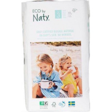 ECO BY NATY Pleny jednorázové 3 (4-9 kg) 50 ks - ECONOMY PACK