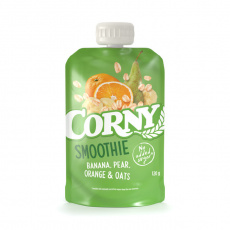 CORNY Smoothie banán, hruška, pomeranč, ovesné vločky 120 g CORNY Smoothie banán, hruška, pomeranč, ovesné vločky 120 g