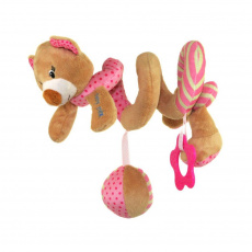 Hračka na postýlku Spirála Baby Mix medvídek růžový Hračka na postýlku Spirála Baby Mix medvídek růžový
