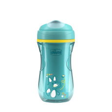 CHICCO Hrneček Active s tvrdým náustkem teal, 14m+ CHICCO Hrneček Active s tvrdým náustkem teal, 14m+