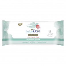BABY DOVE Sensitive Vlhčené ubrousky, 50 ks BABY DOVE Sensitive Vlhčené ubrousky, 50 ks