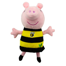 PEPPA Pig ECO plyšová Peppa 20cm včelkové šaty 0+ PEPPA Pig ECO plyšová Peppa 20cm včelkové šaty 0+