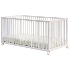 Scarlett Dětská postýlka Scarlett Kombi - bílá (buk) - vyndavací příčky - 140 x 70 cm