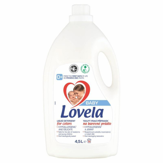 LOVELA Baby tekutý prací přípravek na bílé prádlo 4,5 l / 50 pracích dávek