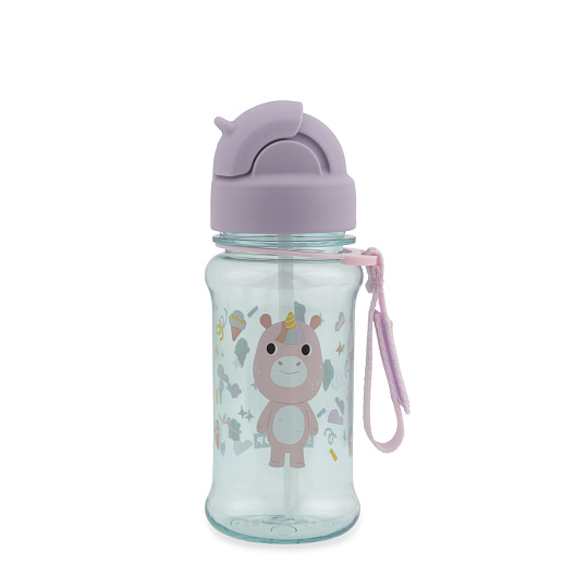 SKIP HOP Lahev s brčkem 355ml Besties Squad Jednorožec 12m+