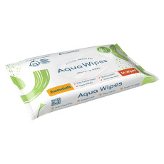 AQUA WIPES Ubrousky 100% rozložitelné, 99% vody, 56ks AQUA WIPES Ubrousky 100% rozložitelné, 99% vody, 56ks