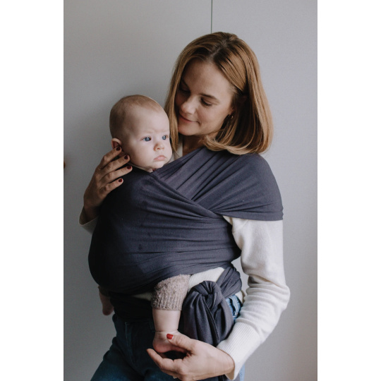 BOBA Nosítko dětí / šátek Serenity Wrap - Charcoal