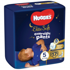 HUGGIES Elite Soft Pants OVN Kalhotky plenkové jednorázové 5 (12-17 kg) 17 ks