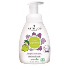 ATTITUDE Dětské pěnivé mýdlo na ruce Little leaves s vůní vanilky a hrušky, 295 ml