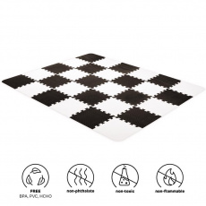 KINDERKRAFT Podložka pěnová puzzle Luno 150 x 180 cm Black, 30 ks KINDERKRAFT Podložka pěnová puzzle Luno 150 x 180 cm Black, 30 ks