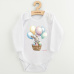 Dětské body s potiskem New Baby Králíček s balónky