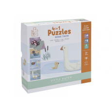 Puzzle Husa s kamarády 4v1 Puzzle Husa s kamarády 4v1