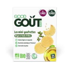 GOOD GOUT BIO Wafle s oregánem a olivovým olejem (24 g), 8m+