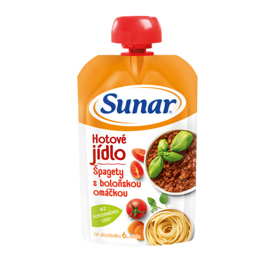 SUNAR Kapsička Hotové jídlo Špagety s boloňskou omáčkou 120 g