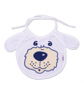 Dětský bryndák New Baby bílo-modrý Dětský bryndák New Baby bílo-modrý