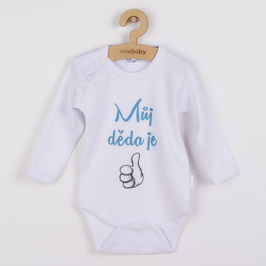 Body s potiskem New Baby Můj děda je jednička