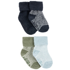 CARTER'S Ponožky Stripes Navy kluk LBB 4ks 0-3m CARTER'S Ponožky Stripes Navy kluk LBB 4ks 0-3m