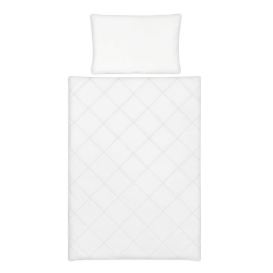 KLUPS Výplň peřinka + polštář do postýlky celoroční Lux white 135 x 100 + 60x40 cm