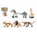 Zvířátka veselá safari ZOO plast 9-10cm 6ks v sáčku