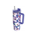 Nerezový termohrnek s brčkem Stream Flower Dusk 950 ml