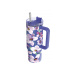 Nerezový termohrnek s brčkem Stream Flower Dusk 950 ml