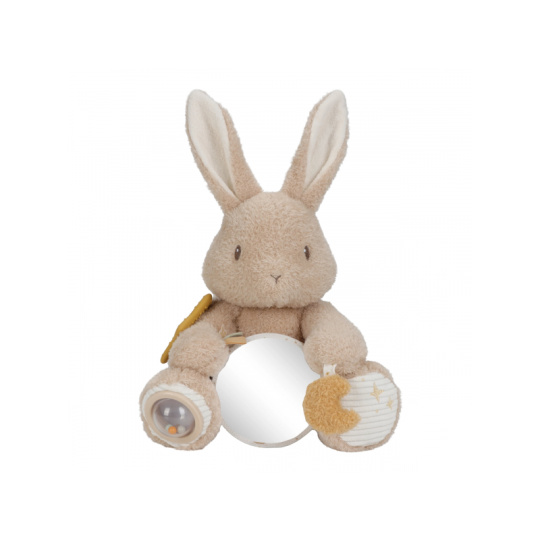 Králíček plyšový s aktivitami Newborn Naturals
