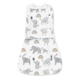 INGENUITY Zavinovačka bavlněná ulitka konvertibilní s volným rukávem TOG 1 SwaddleMe™ Happy Elephant