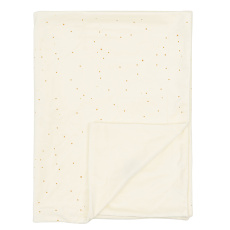 BIMBI DREAMS Deka zlaté tečky velur white 80x110 cm BIMBI DREAMS Deka zlaté tečky velur white 80x110 cm