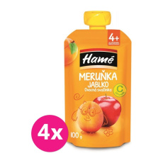 4 x HAMÉ Ovocná svačinka meruňka 100 g 4 x HAMÉ Ovocná svačinka meruňka 100 g