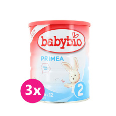 3x BABYBIO PRIMEA 2 kojenecké bio mléko 800 g 3x BABYBIO PRIMEA 2 kojenecké bio mléko 800 g