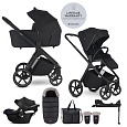 EASYWALKER Set kočárek 4v1 Zoey Go Pure Black XXL Limited + CBX Aton B2 i-Size + Cybex Base One