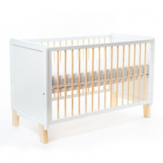 NANNA Postýlka Niko 120 x 60 cm White/Natural NANNA Postýlka Niko 120 x 60 cm White/Natural