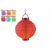 Lampion průměr 20cm LED na baterie asst 6 barev v sáčku (bez hůlky) karneval