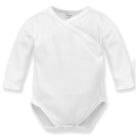 PINOKIO Body vroubkované zavinovací dlouhý rukáv Lovely Day uni bílá vel. 50