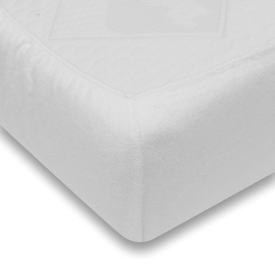 Froté prostěradlo do postýlky bílá